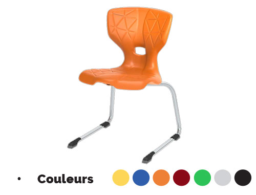 Chaise FLEXO avec appui sur table - Réf 7854 - BIOLAB - Piètement en C - Hauteur T2 à T7 - Empilable et ergonomique_1