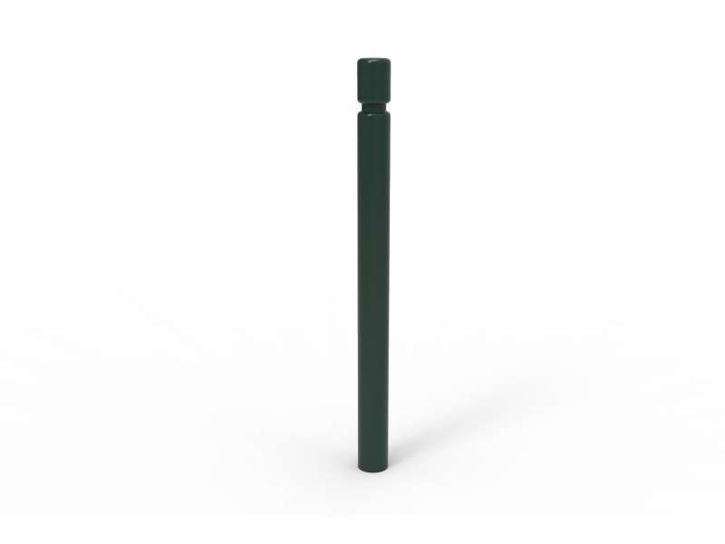 Pot6100 - potelet fixe Nathan Urban'NT - acier Ø76mm, tête plate, hauteur 1000 mm hors-sol_1