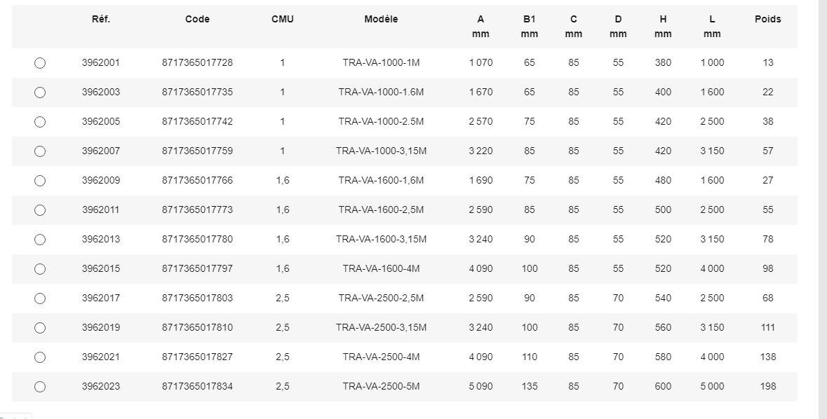 Type VA - Palonnier fixe - Rema - Crochets grade 10 avec linguets de sécurité_1
