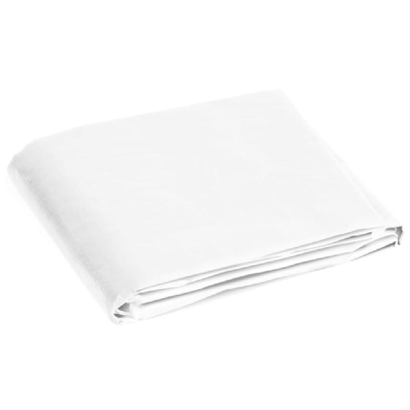 Vidaxl bâche 180 g/m² 6x10 m blanc pehd 151588_1
