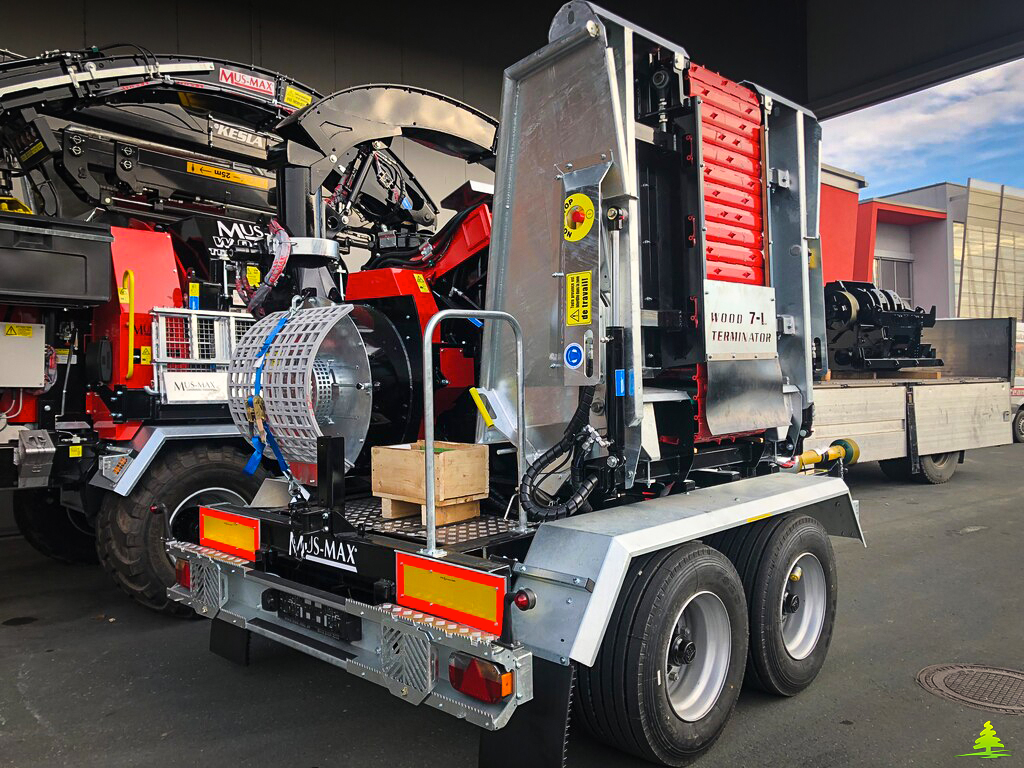 Broyeur de branche avec rotor à couteaux et contre couteau - type wt 7 lz - mus max_1