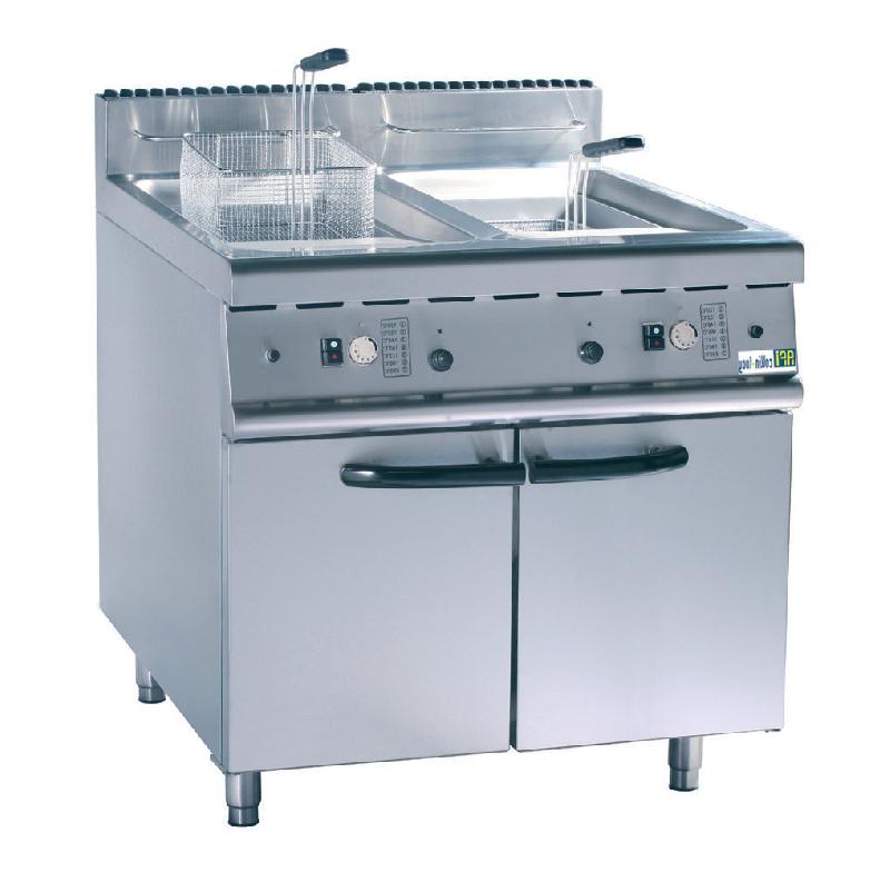 Friteuse à gaz professionnelle 2x20 Litres sur coffre AFI_1