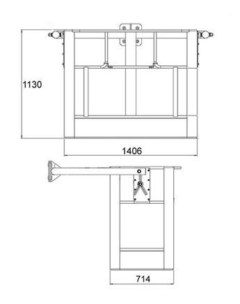 Panier nacelle en aluminium - matilsa - 2 personne_1