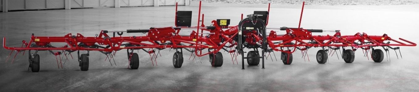 Machine agricole Spider 900/8 pour épandage uniforme de l'herbe