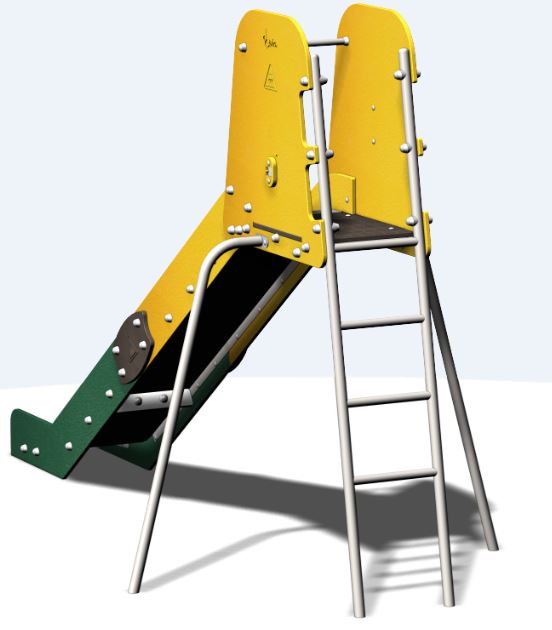 Toboggan hauteur plancher 1500mm - tbc15pe - Crea Equipements - pour enfants de 3 à 12 ans, capacité 5 personnes_1