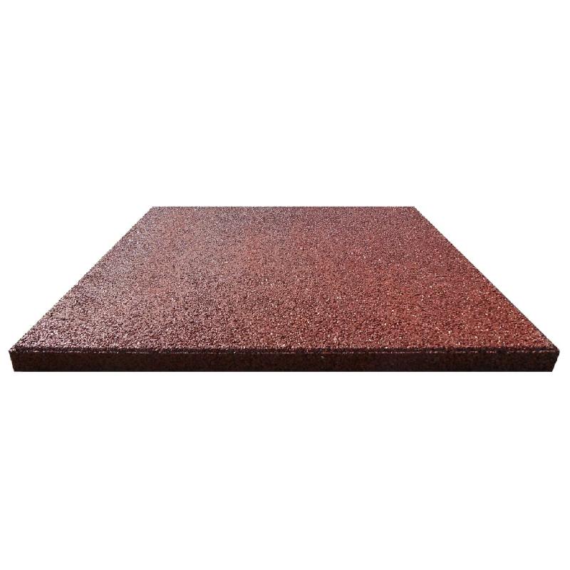 Vidaxl carreaux de protection antichoc 6pcs caoutchouc 50x50x3cm rouge 91786_1