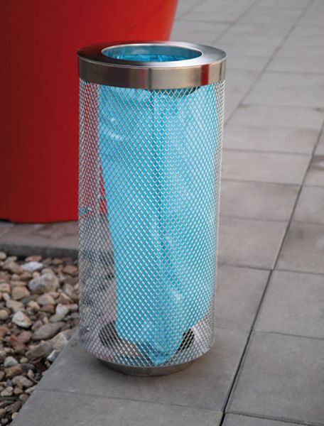 Aop230 - Poubelle publique mmcité 1 a.S. - Acier galvanisé - 3x70L_1