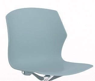 Chaise de réunion Frill avec pied pyramidal - Mobel Linea. - Bleu foncé_1