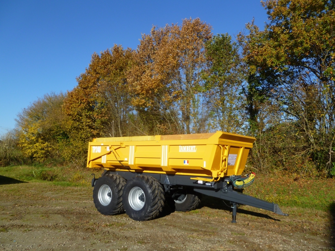 Remorques TP 240 & TP 240XL - Bennes 5,20x0,80-1,00 m - Volume 9,15 à 24,02 m³ (Boggie 130)_1