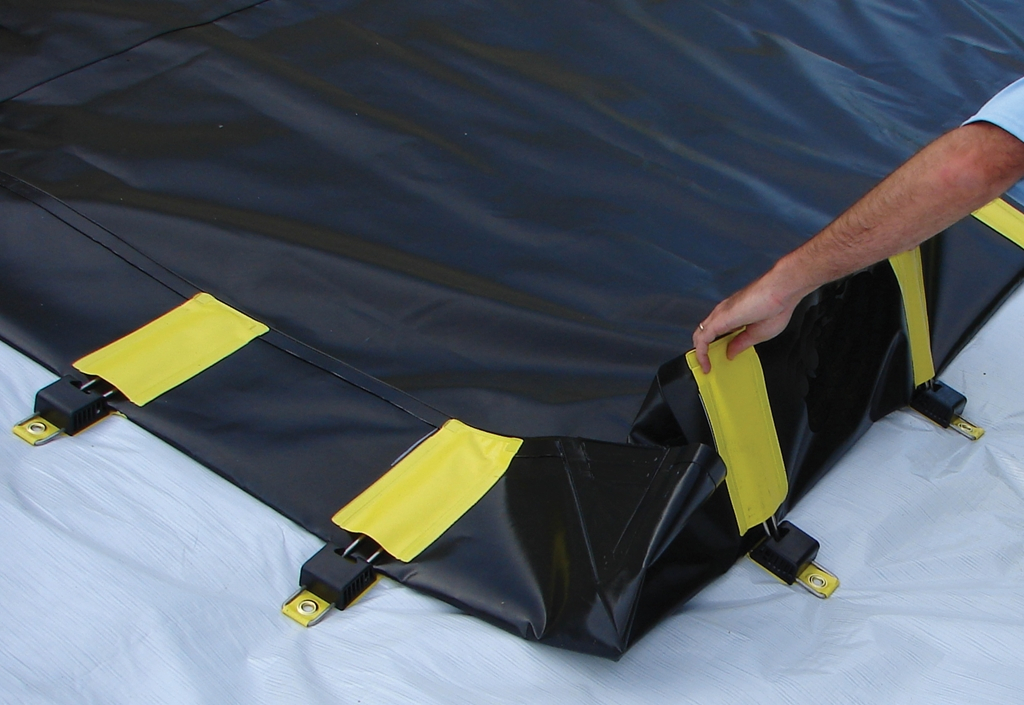 Bac de rétention pliable avec équerres, rétention : 663 l - fbx01 - delahaye industries_1