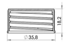 03-936-1002 - Bouchon à vis en plastique 25 mm - Carmo - Cond. standard 1 x 2.000 mm - avec/sans joint_1