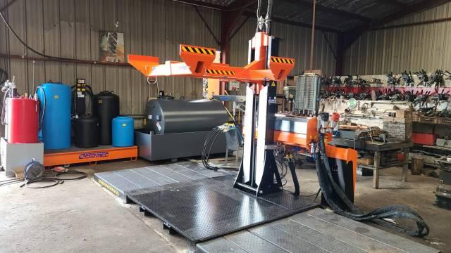 Station de dépollution VHU Iris Mec - IBC avec système de récupération et stockage des fluides, huiles et carburants_1