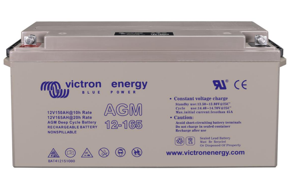 Batterie GEL 165Ah 12V Victron Energy - robuste et performante pour applications solaires et éoliennes_1
