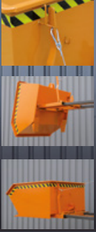 Benne à béton basculante surbaissée 2012 - ferraille 3 mm, étanche à l'huile et à l'eau_1