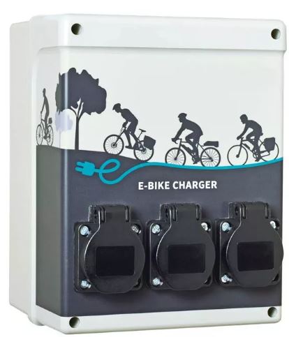 Bloc prises extérieures pour recharge vélo ou trottinette électrique - velec prises_1