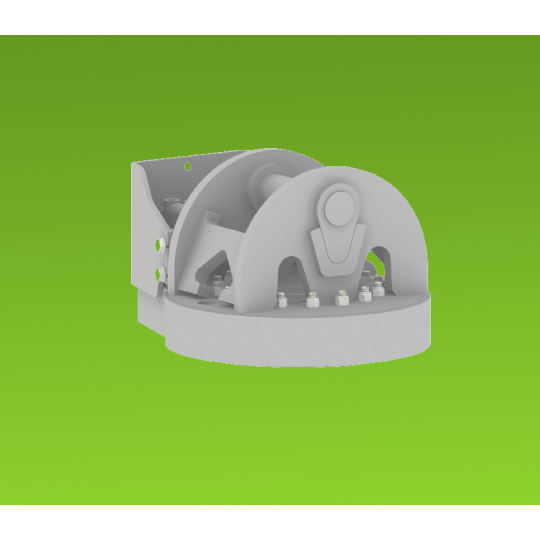 Couronne de rotation pendulaire - Usage industriel et intensif - Compatible mini-pelle, grue, tractopelle_1