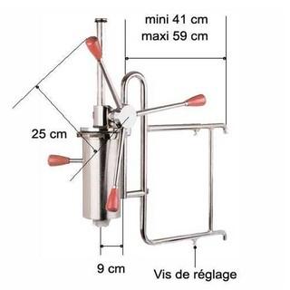 Doseur à churros manuel inox cuve 2 kg Fixation Murale | Masamar - DC2K_1
