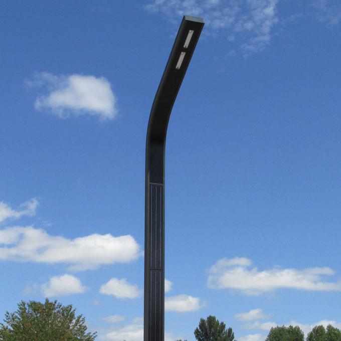 Lampadaire solaire urbain à LED en aluminium de 7 m - 2173 Lm - Curve_1