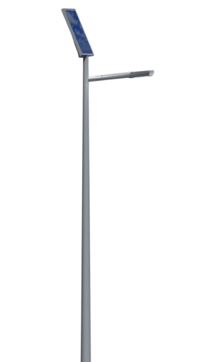 Lampadaire urbain solaire combi top 1 / led / en aluminium et acier galvanisé thermolaqué / 3.3 m_1