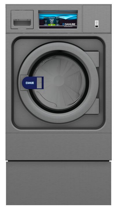 Laveuses essoreuses professionnelles WRP 8-10 - Danube International - facteur G élevé 450 - carrosserie en skinplate gris, tambour inox, commande EASY TOUCH 2_1