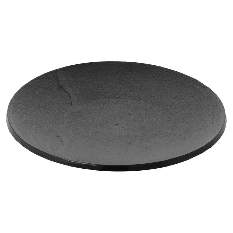Mini assiette noire imitation ardoise PS Ø12,8x1,3cm - par 288_1