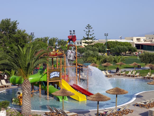 Structure de jeux aquatiques - ARWAPS5B - Hauteur 9 m - Toboggans jusqu'à 2,4 m_1