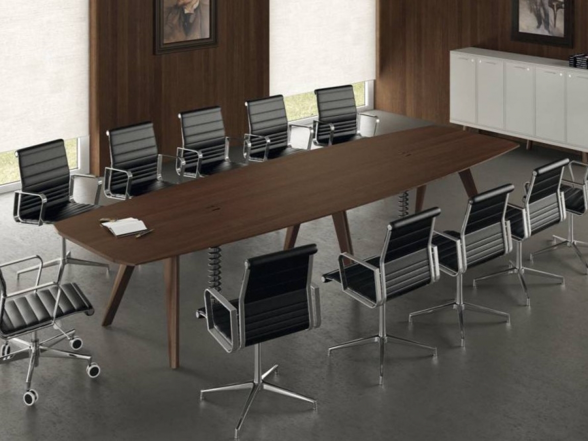 Table de réunion directionnelle RAIL - Lignes pures, design italien et finitions personnalisables_1