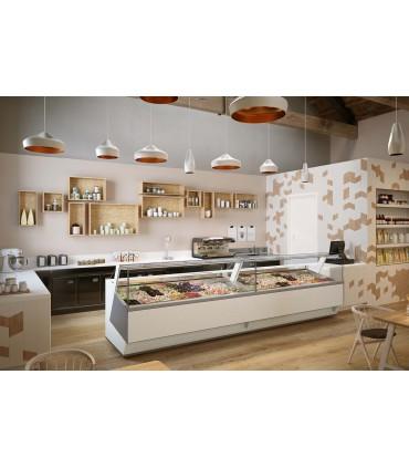 Vitrine à crèmes glacées froid ventilé pour chr, traiteurs, boulangeries, pâtisseries, marchands de glace et snacks -  diva isa_1