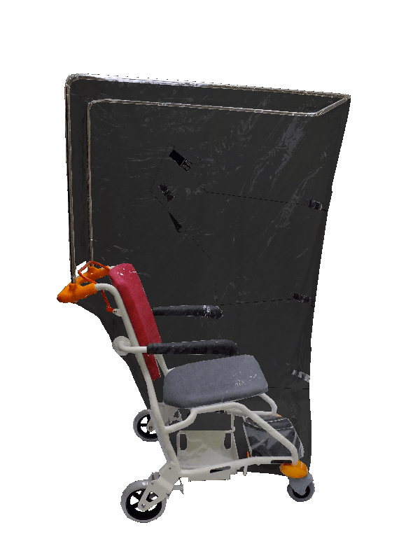 Fauteuil roulant manuel Windmanchester - Acime - ergonomique et confortable avec capote de protection_1