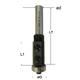 168 - Fraise à plaquettes carbure réversibles Neumann - diamètre 8x30 - 168132008_1