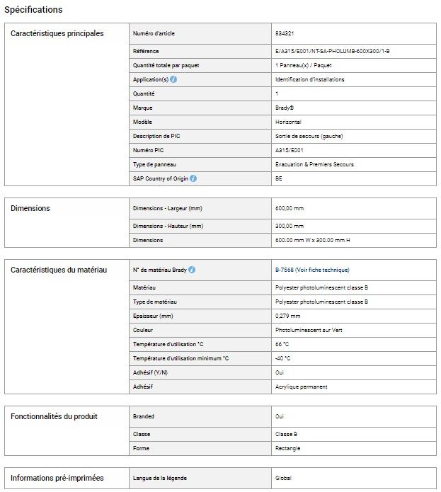834321 - signalisations sécurité travail - brady - dimensions: 600.00 mm w x 300.00 mm h_1