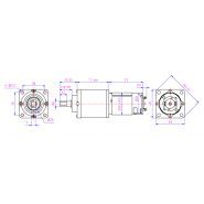 Moteur courant continu HN48PG-HN355 - Hsiang Neng - tension DC 6V à 24V - moteur planétaire avec couple élevé_1