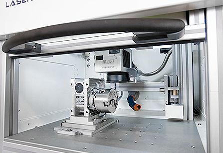 Minimark - marquages laser - hauteur 835 mm - axe Z motorisé et rotatif - Lasit_1