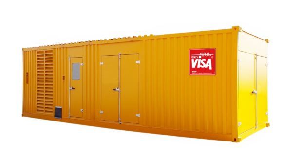 P 1260 CO 50 Hz triphasé - Groupe électrogène en container Visa - 1350.0 kVA_1
