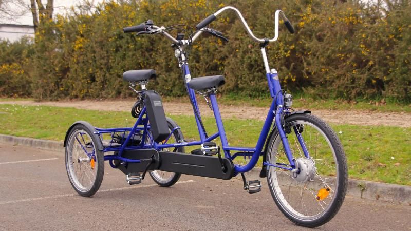Tandem tricycle électrique - enfant devant - Nexus 7 vitesses - Moteur Bafang 43V/250W_1