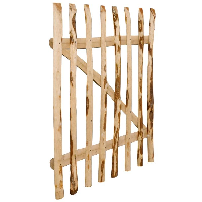 Vidaxl portillon simple de clôture bois de noisetier 100x120 cm 142592_1
