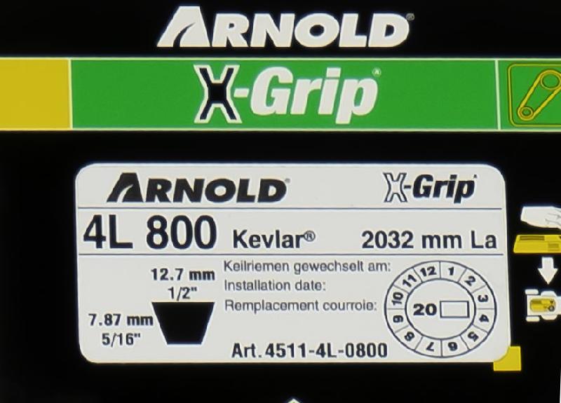 Courroie trapézoïdale X-Grip V - Type 4L800_1