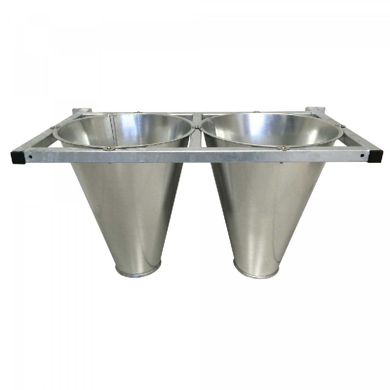 4022 - Saignoir mural pour dindes en acier galvanisé, avec cônes adaptés_1