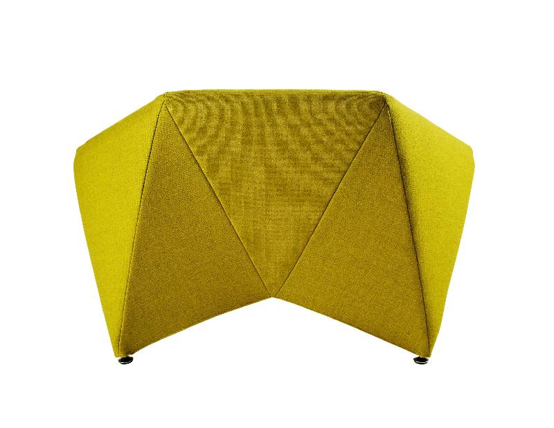 Fauteuil en tissu Fold- Softline - Feld Jaune_1