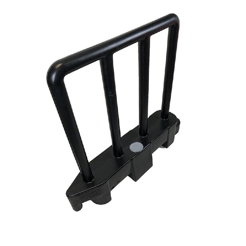 Barrière de sécurité amovible - Noir - Recyclable et résistante - PLAST'UP ROTOMOULAGE_1