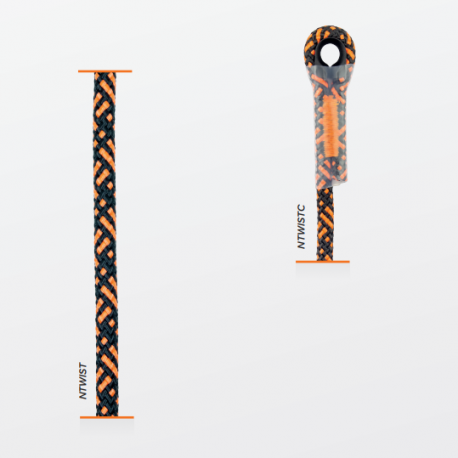 Corde polyamide semi statique 11mm TWIST Référence NTWIST.10_1