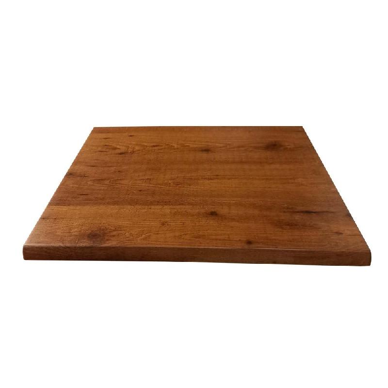Plateau rectangle de table d'extérieur Werzalit  60x70cm décor Pin_1