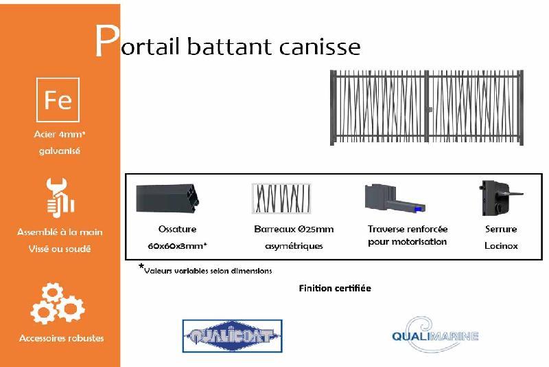 Portail battant canisse - 4000 / 1500_1