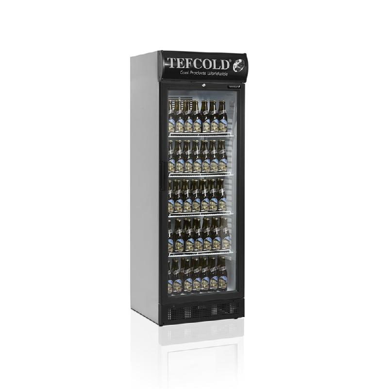 Réfrigérateur à boissons - gamme SCU - armoire blanche vitrée avec éclairage LED et froid ventilé - Réf : SCU1280CP_1