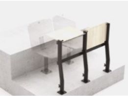 Siège en bois ergonomique rabattable LOOP_1