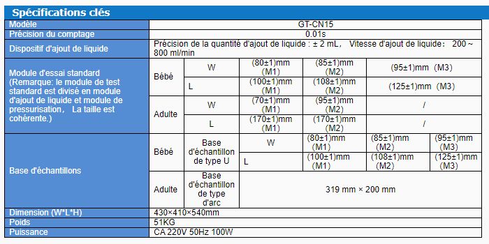 Testeur de perméabilité des couches à écran tactile - Gester GT-CN15 - poids 51 kg_1