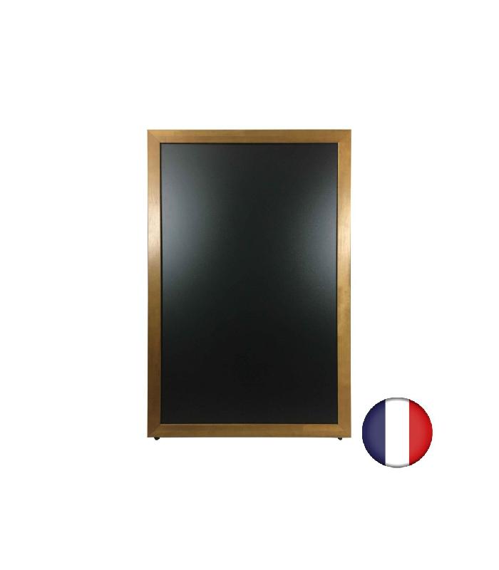 Chevalet stop trottoir sur patins avec cadre bois - 100 x 67 cm - Référence : LSTF84CH_1