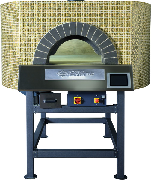 Four à pizza rotatif disponible en gaz, bois et combi