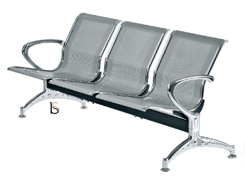 Poutre d'accueil Design en métal Yoni. - 3 places_1