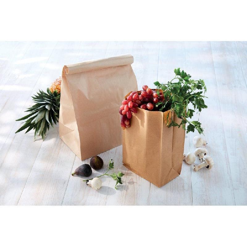 Sac kraft SOS brun 26x17x43.5 cm - par 200 - papier kraft brun 70gr_1